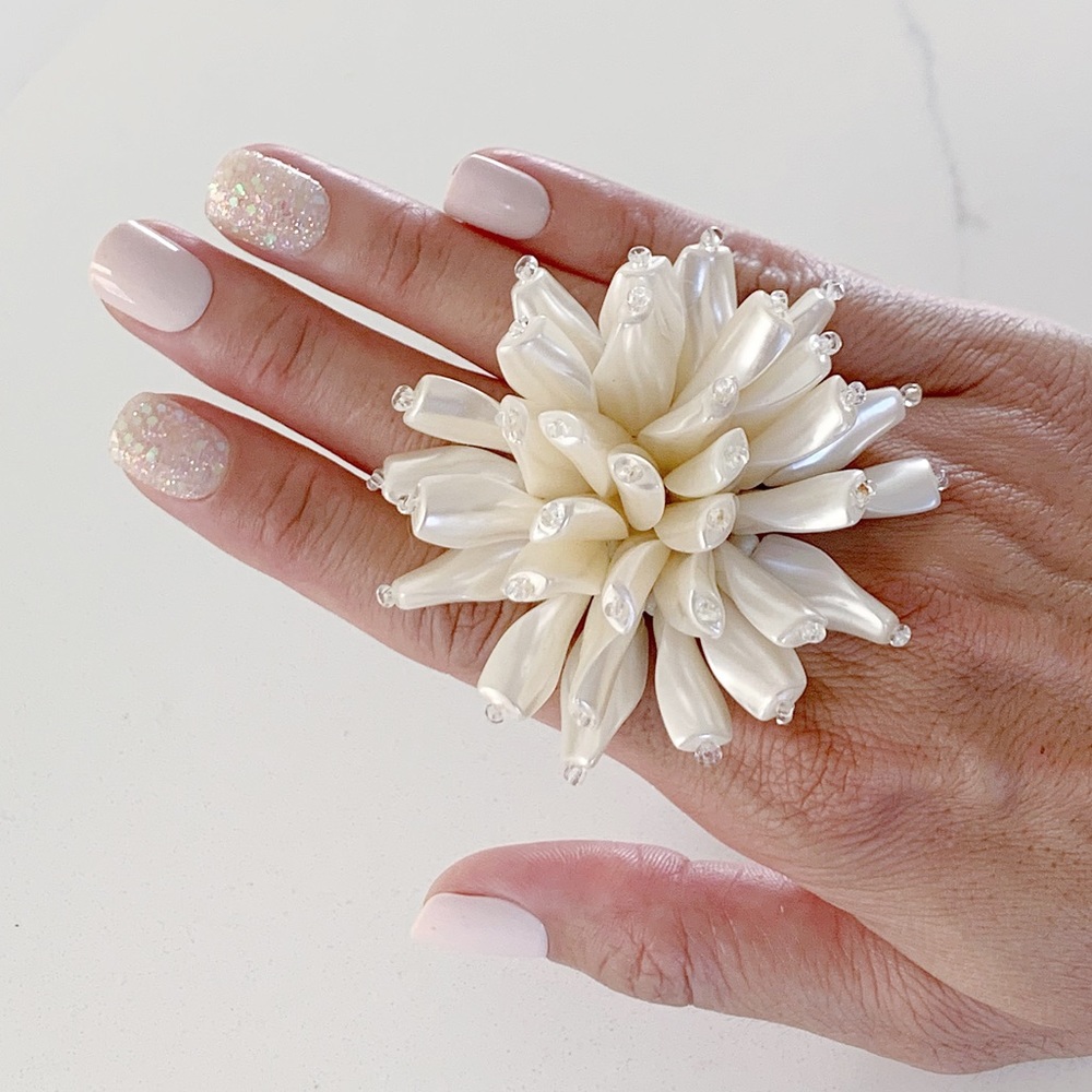 🤩 Handmade Beautiful Big Statement Floral Ring